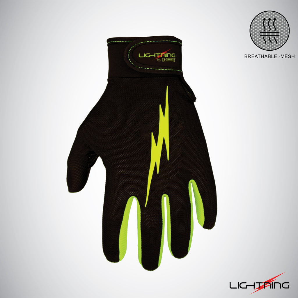 LIGHTNING Glove Mesh - Black/Lime