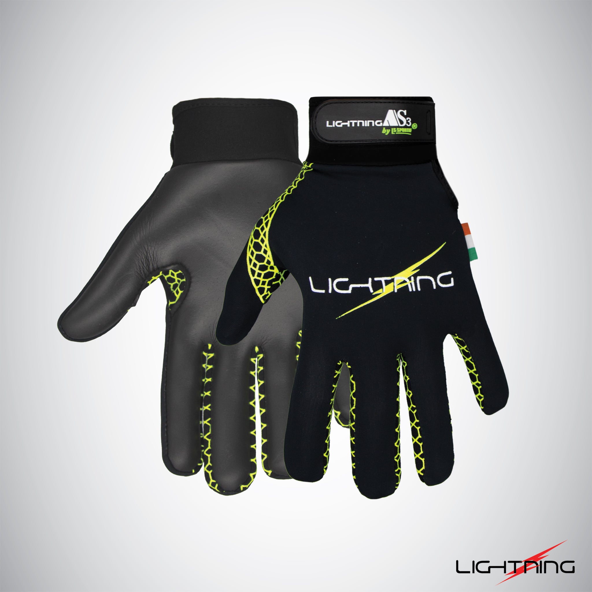 Lightning AS3 Glove Black/Lime