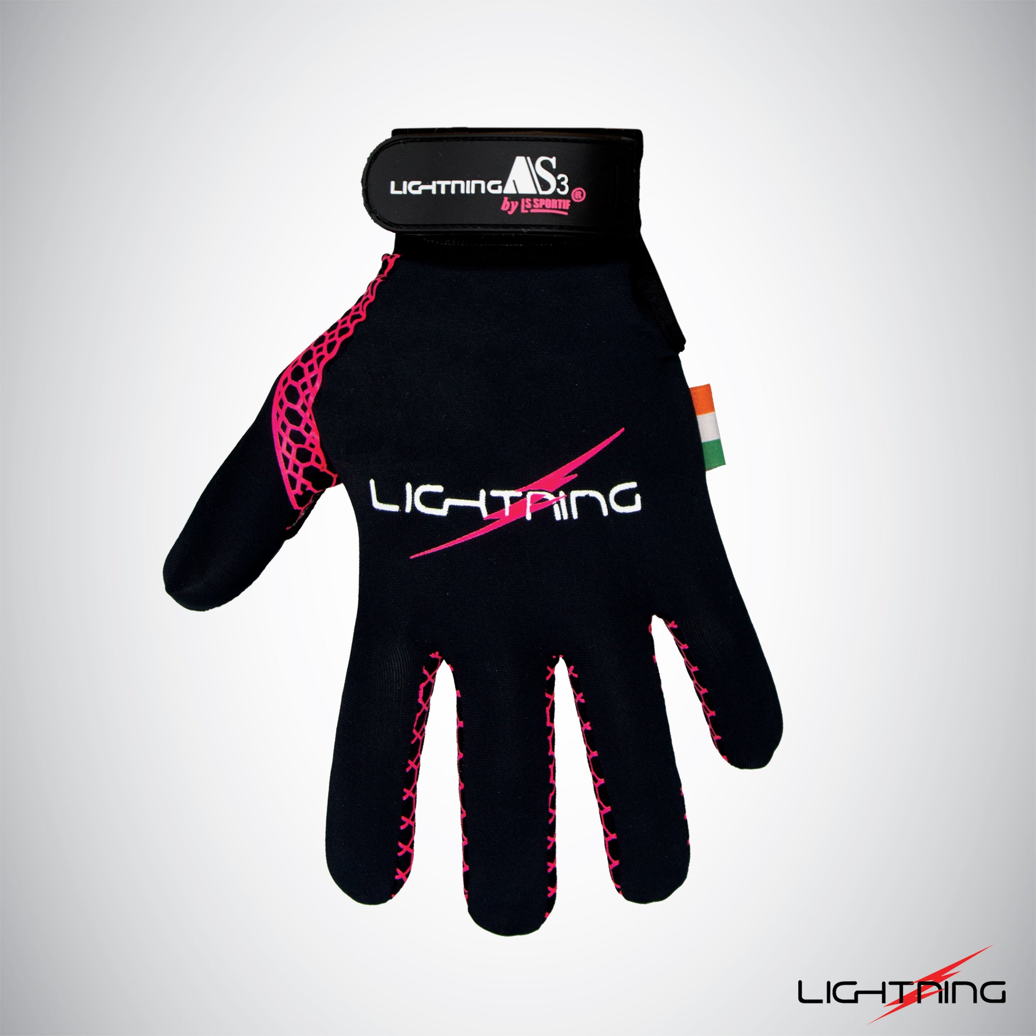 Lightning AS3 Glove Black/Pink