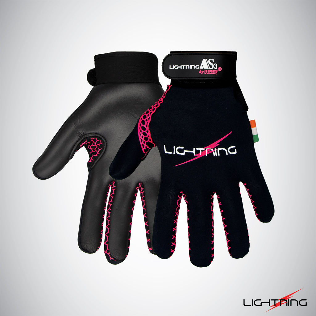 Lightning AS3 Glove Black/Pink